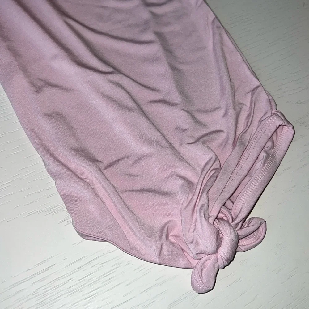 Angel Dear Baby Bamboo Knot Gown Solid Nosegay Pink 0-3 months